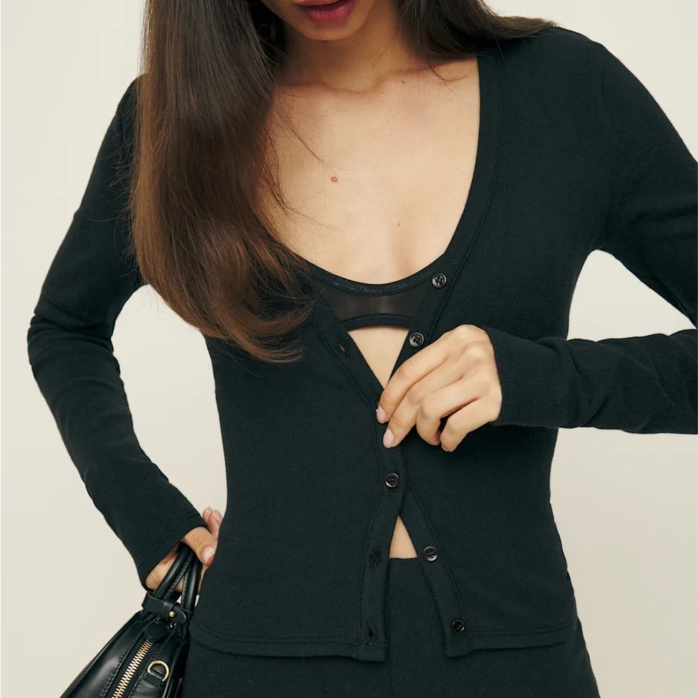 Reformation Ruth Knit Cardigan Set - Picture 2 of 7